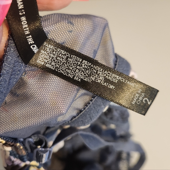 Torrid Curve Floral Ruched Bralette Bra Size 2X Cottagecore Whimsey Core Fairy - Picture 8 of 8